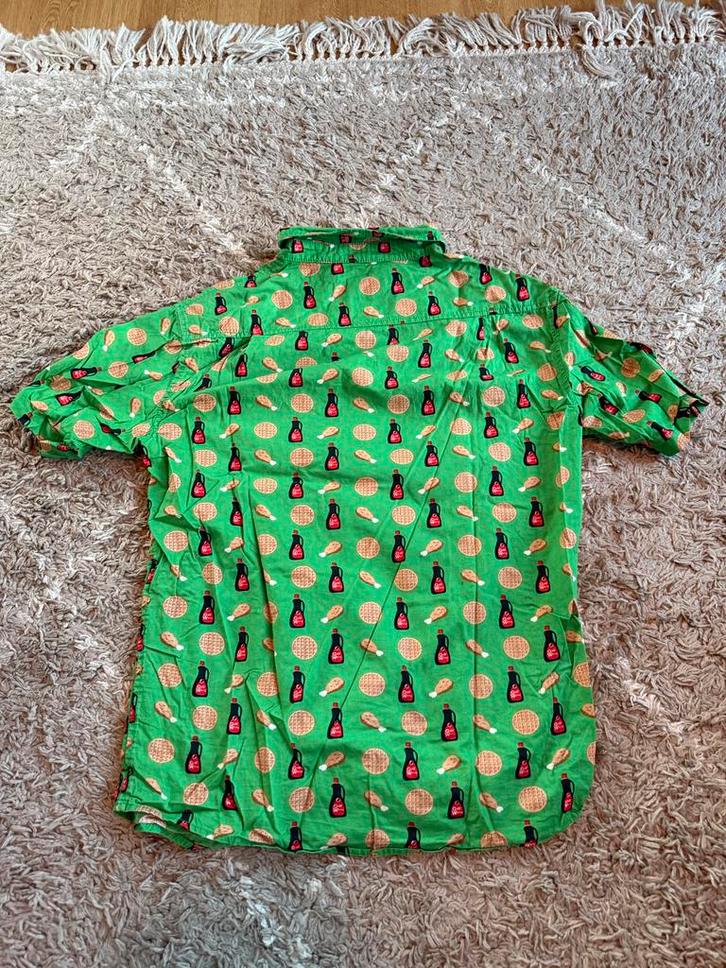 Golf Wang Overhemd - Maat L - Groen ZGAN, Kleding | Heren, Overhemden, Zo goed als nieuw, Halswijdte 41/42 (L), Groen, Ophalen of Verzenden