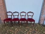 Vier antieke mahonie biedemeyer stoelen, Antiek en Kunst, Antiek | Meubels | Stoelen en Banken, Ophalen