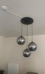 Hanglamp met smoke glas bollen, Ophalen, Zo goed als nieuw, Glas