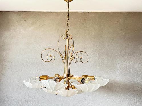 Vintage schelpenlamp, Huis en Inrichting, Lampen | Hanglampen, Gebruikt, Ophalen of Verzenden