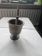 Authentieke apothekers vijzel, Antiek en Kunst, Antiek | Tin, Ophalen