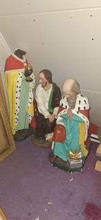 Kerk (groot) Kerstbeelden opknappers 5 stuks, Antiek en Kunst, Antiek | Religie, Ophalen of Verzenden
