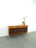 Dressoir met fineer, lades en gouden details, 25 tot 50 cm, 100 tot 150 cm, Gebruikt, Ophalen of Verzenden