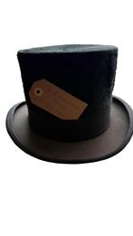 L. Cocordan – Paris – Antieke hoge hoed – ca. 1890–1910, -, Hoed, Ophalen of Verzenden, 57 cm (M, 7⅛ inch) of minder