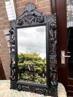 grote zwarte spiegel, Huis en Inrichting, Woonaccessoires | Spiegels, 100 tot 150 cm, Rechthoekig, Zo goed als nieuw, 50 tot 75 cm