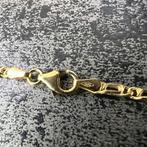 14 karaat gouden ketting prachtig valkenoog schakel, Ophalen of Verzenden