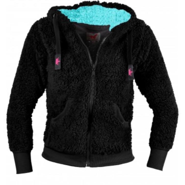 Zwart met turquoise Red Horse Fluffy teddyfleecejas maat 116, Dieren en Toebehoren, Paardrijkleding, Nieuw, Kinderen, Bovenkleding