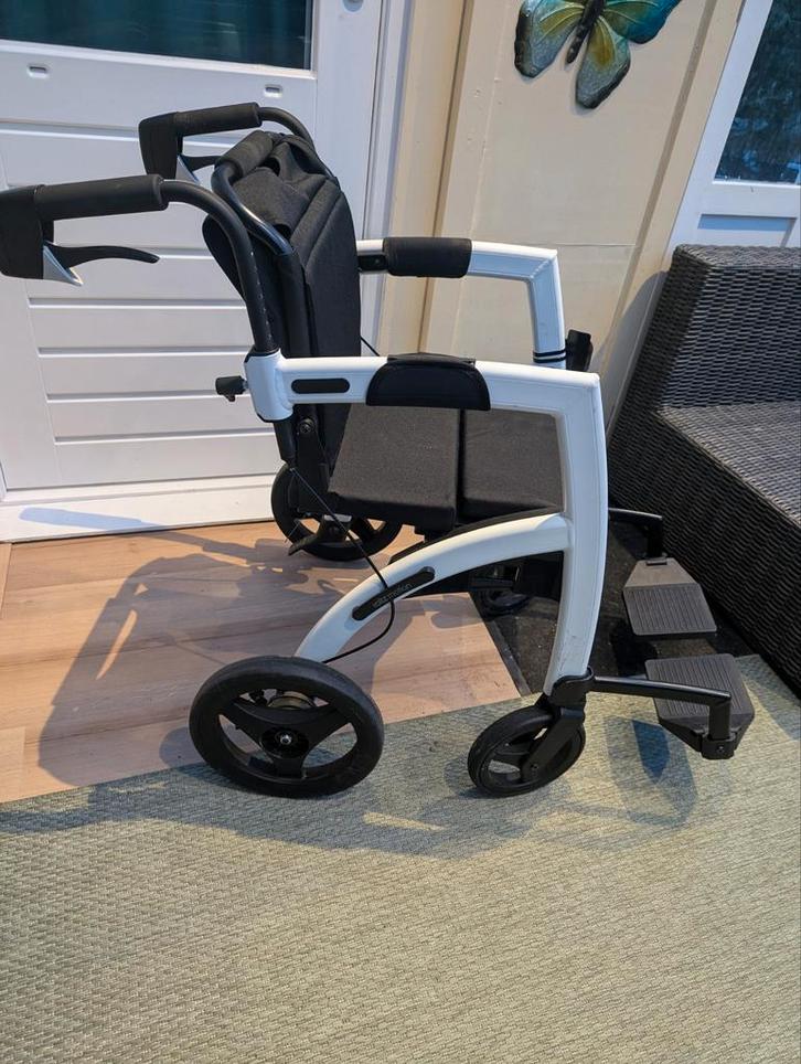 Rollz motion Rolstoel en rollator in 1, Diversen, Rolstoelen, Gebruikt, Duwrolstoel, Inklapbaar, Ophalen