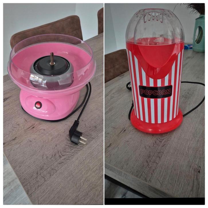 Suikerspinmachine & Popcornmachine - Feestpret!, Witgoed en Apparatuur, Keukenmixers, Zo goed als nieuw, Minder dan 1 liter, 1 snelheid