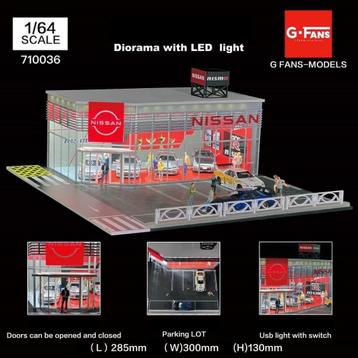 G Fans
Nissan Showroom Diorama Inc Led 1:64 Nieuw  beschikbaar voor biedingen