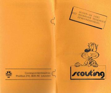 scouting Scout-In 1985 Spreukenbundel