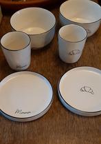6 delig croissant servies, Huis en Inrichting, Ophalen of Verzenden, Zo goed als nieuw, Bord(en), Overige stijlen