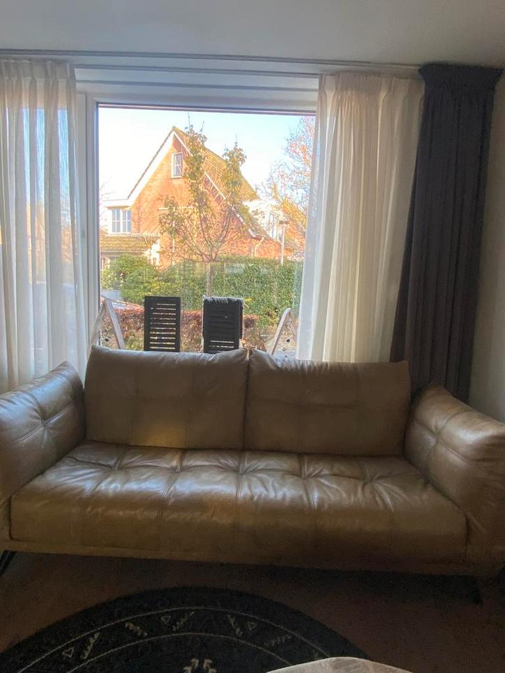 Mooie Retro Bank, Huis en Inrichting, Banken | Bankstellen, Zo goed als nieuw, 75 tot 100 cm, Leer, Ophalen of Verzenden