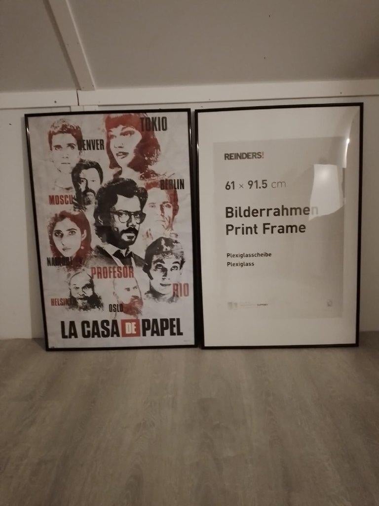 2 maal Posterlijst 61x91,5cm, Huis en Inrichting, Ophalen, Kunststof, Zo goed als nieuw, 75 cm of meer