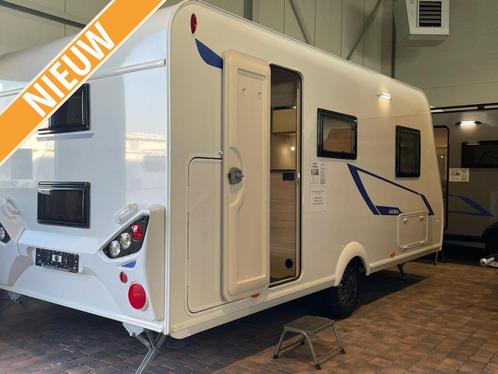 Caravelair Alba Family 466 model 2024, Caravans en Kamperen, Caravans, Bedrijf, tot en met 5, Standaardzit, Caravelair, Dwarsbed