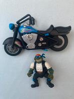 Ninja turtles biker leo, Kinderen en Baby's, Speelgoed | Actiefiguren, Verzenden, Gebruikt