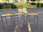 3 barstoelen, barkrukken van Christian Erker, Zumsteg, Huis en Inrichting, Ophalen, Met voetsteun, 60 tot 90 cm, Zo goed als nieuw