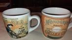 Vintage Koffiemokken Set, Gebruikt, Info@ niks.nl, Keramiek, Ophalen of Verzenden