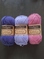 Drie bollen Scheepjes Soft fun, Ophalen, Nieuw, Breien of Haken, Wol of Garen