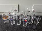 12 Heineken bierglazen, oa Kleintje, Fryslan en bokbier, Verzamelen, Ophalen, Zo goed als nieuw, Bierglas