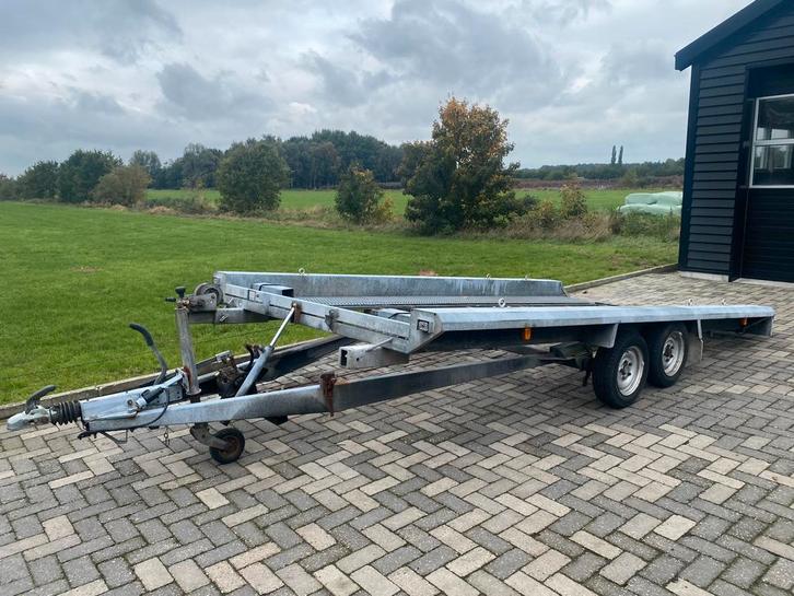Hapert kantelbare autotransporter 420x205cm 2700KG, Auto diversen, Aanhangers en Bagagewagens, Zo goed als nieuw, Ophalen