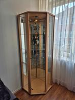 Mooie hoekvitrine, Ophalen, 50 tot 100 cm, Zo goed als nieuw, Minder dan 100 cm