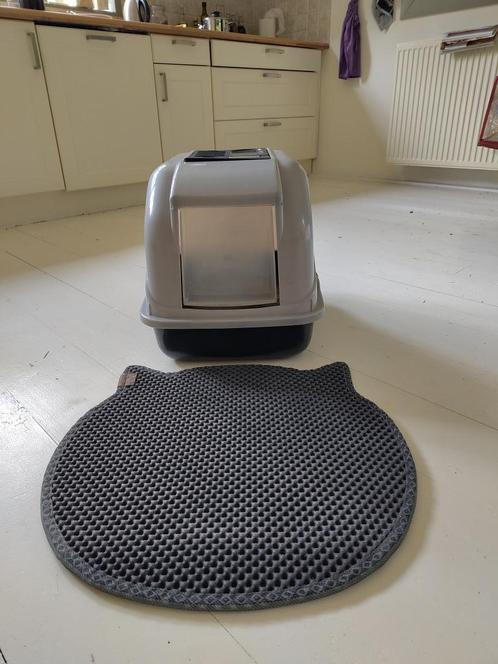 Kattenbak met uitloopmat, Dieren en Toebehoren, Kattenbakken, Gebruikt, Gesloten, Ophalen of Verzenden
