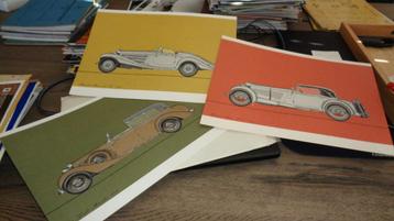 Orgineel van MERCEDES  3 Plakaten van mercedes modellen beschikbaar voor biedingen