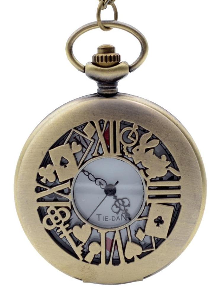 zakhorloge alive in wonderland in bronskleur  (3), Sieraden, Tassen en Uiterlijk, Overige Accessoires, Nieuw, Ophalen of Verzenden
