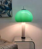 Vintage Mushroom Tafellamp 1970's, Gebruikt, 50 tot 75 cm, Glas, Ophalen