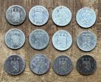 setje halve guldens Willem II en Willem III, Postzegels en Munten, Munten | Nederland, Ophalen, ½ gulden, Koning Willem III, Setje