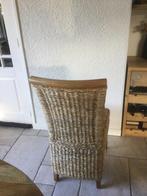 Gratis 4 eetkamerstoelen, Huis en Inrichting, Ophalen, Gebruikt, Bruin, Riet of Rotan