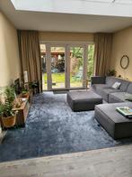 Fluweel vloerkleed 300x400cm - Blauw/Grijs, Ophalen, Grijs, 200 cm of meer, Zo goed als nieuw