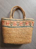 Vintage retro rieten tas mand, Ophalen of Verzenden, Zo goed als nieuw