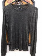 Shirt zwart/goud S Only, Kleding | Dames, Tops, Ophalen of Verzenden, Zo goed als nieuw, Zwart, Korte mouw