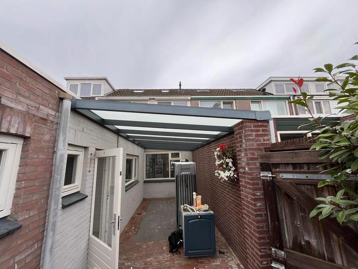 PRIJS VERLAAGD!!! Alu Overkapping met Gelaagd Glas 2700x6000, Tuin en Terras, Overkappingen, Gebruikt, Veranda, Ophalen of Verzenden