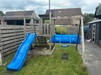 Speelhuis met glijbaan en schommel, Kinderen en Baby's, Speelgoed | Buiten | Speeltoestellen, Ophalen, Gebruikt, Glijbaan