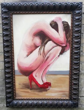 Andreas Zeug, Hidden. Olie/doek. 53/73 cm. Certificaat.  beschikbaar voor biedingen