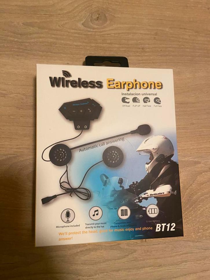 Bluetooth Speaker Helm - Scooter/Motor, Fietsen en Brommers, Brommerhelmen, Nieuw, Ophalen of Verzenden