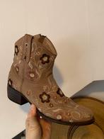 Sendra flowerboots 38 enkellaarsjes met rits western boots, -, Beige, -, Lage of Enkellaarzen