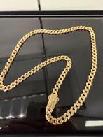 Prachtige 14 karaats gouden cuban ketting, Sieraden, Tassen en Uiterlijk, Ophalen of Verzenden, Nieuw, Goud