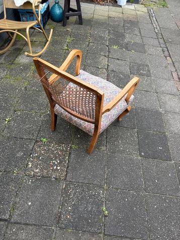 Houten fauteuil - opknapper! beschikbaar voor biedingen
