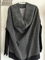 Elsewhere tuniek met waterval hals maat L, Kleding | Dames, Verzenden, Elsewhere, Zwart, Maat 42/44 (L)