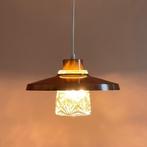 vintage Deens Design LAMP glas koper Mid Century Scandinavie, Gebruikt, Vintage Mid Century Scandinavisch design nordic japandi