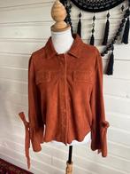 Zgan Ibana  suède jasje/jacket/overshirt  roestbruin, Bruin, Maat 42/44 (L), Ophalen of Verzenden, Zo goed als nieuw