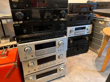 Diverse receivers, Denon, Pioneer, Sony, Marantz