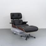 2x Vitra Eames Lounge Chair & Ottoman Palisander - Chroom, Metaal, Nieuw, 75 tot 100 cm, Ophalen of Verzenden