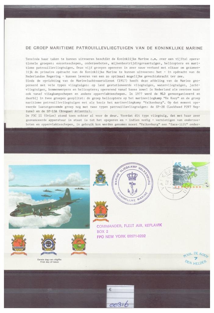 M.V.K de Kooy Den Helder 1985 nr 7 -met inlay scan 00316, Postzegels en Munten, Postzegels | Eerstedagenveloppen, Beschreven, Nederland