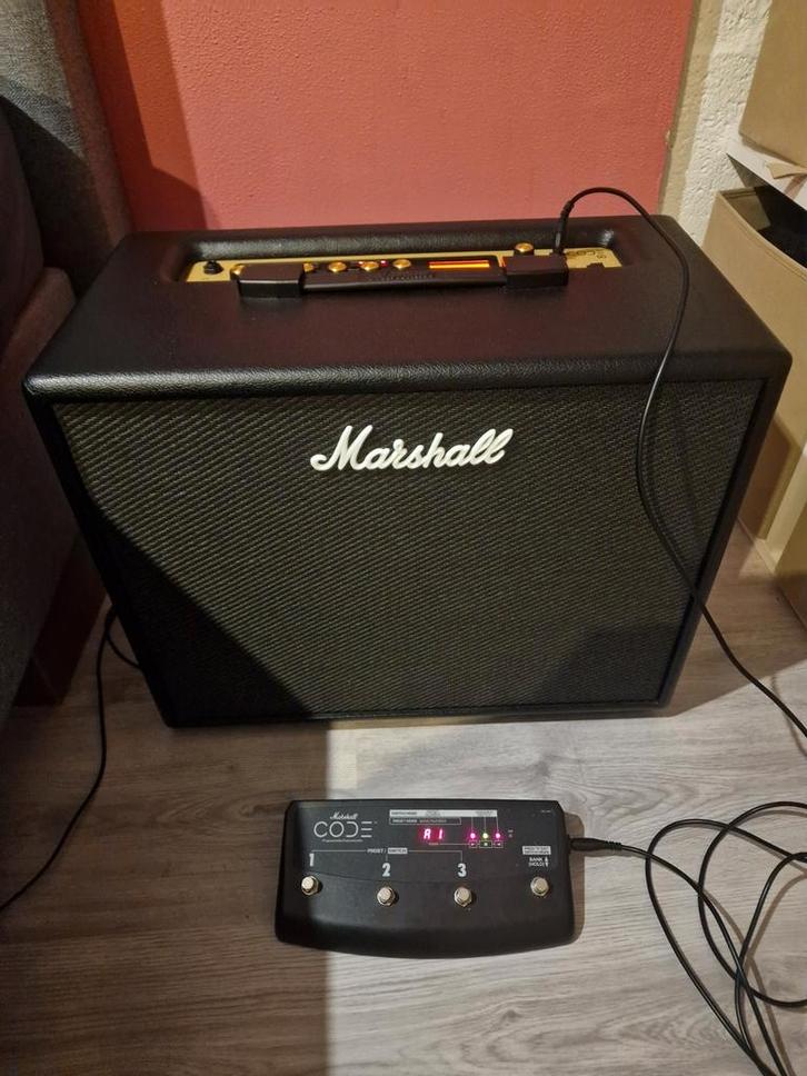 Marshall CODE 50 - Veelzijdige 50 Watt Gitaarversterker, Muziek en Instrumenten, Versterkers | Bas en Gitaar, Gebruikt, Gitaar