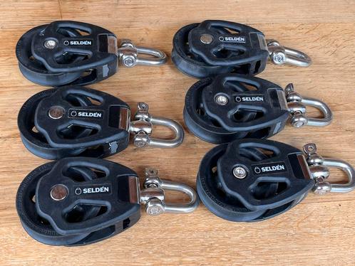 6 x Selden 1 schijfs blokken 80 mm tot 16 mm lijn, Watersport en Boten, Accessoires en Onderhoud, Nieuw, Lijn of Blok, Ophalen of Verzenden